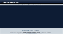Desktop Screenshot of golkaelectric.com